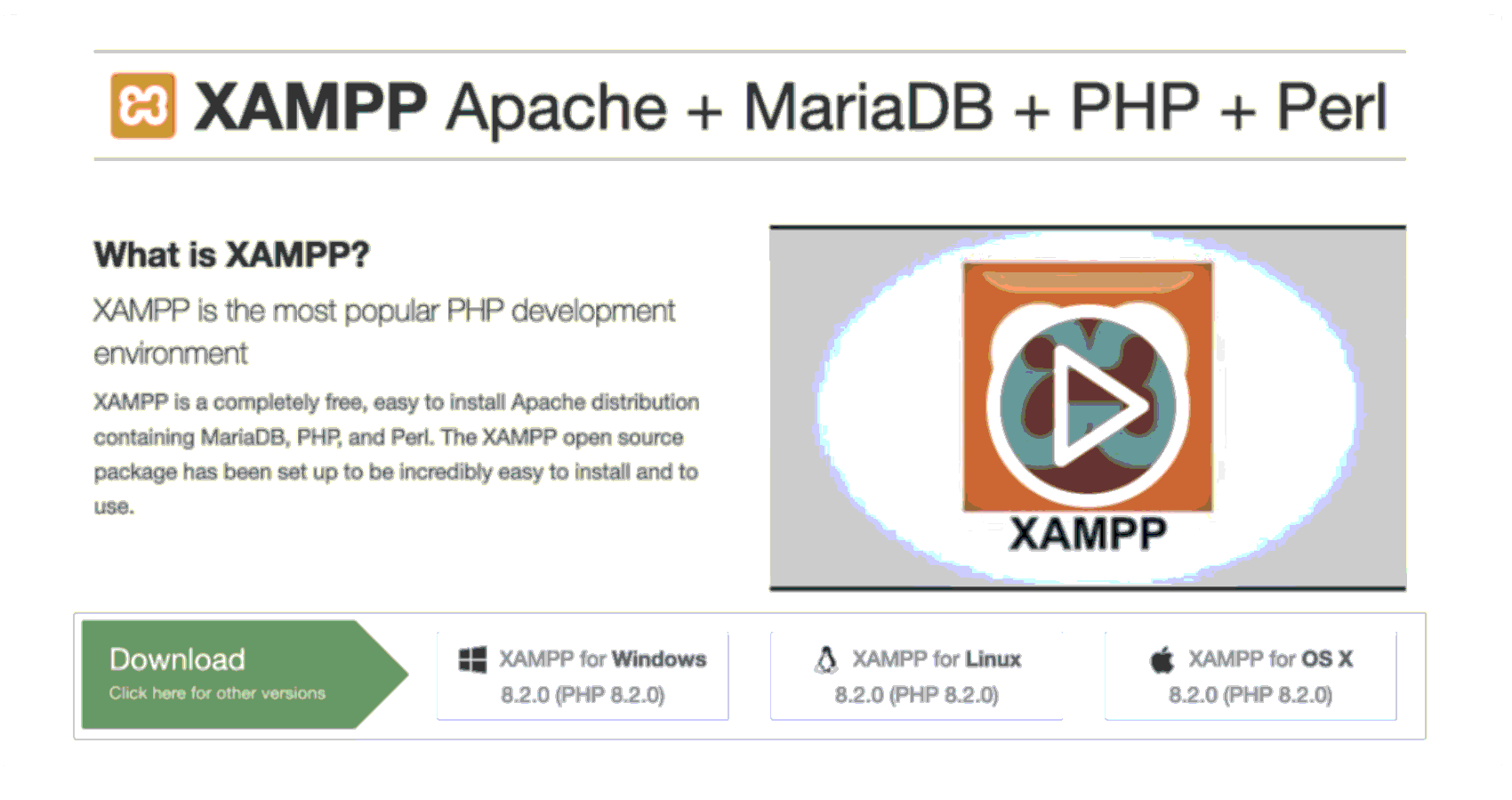 Xampp installation