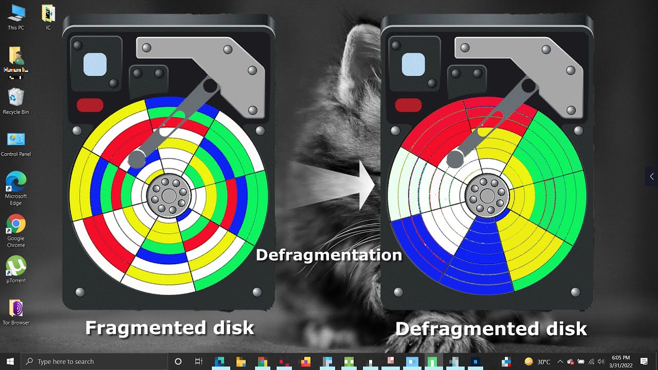 How to perform disk defragmentation to improve system performance